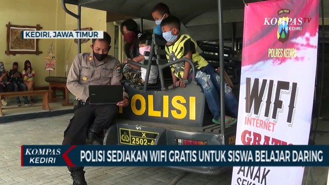 Polisi Sediakan Wifi Gratis Untuk Siswa Belajar Daring