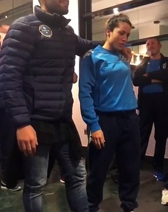 Una proposta di matrimonio ai Mondiali di karate: Luigi BusÃ  chiede a Laura Pasqua di sposarlo