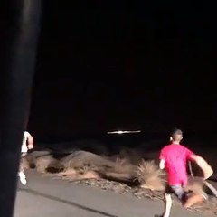 Allenamento notturno nel deserto di Dubai per Cristiano Ronaldo