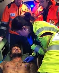 Fabrizio Corona dopo il pestaggio subito al bosco di Rogoredo a Milano