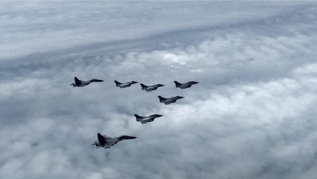 Here are the first visuals of Rafale in Indian airspace