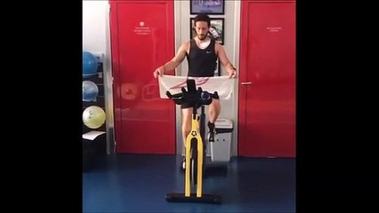 Dovizioso giÃ  in palestra per la riabilitazione in vista del Gp di Jerez