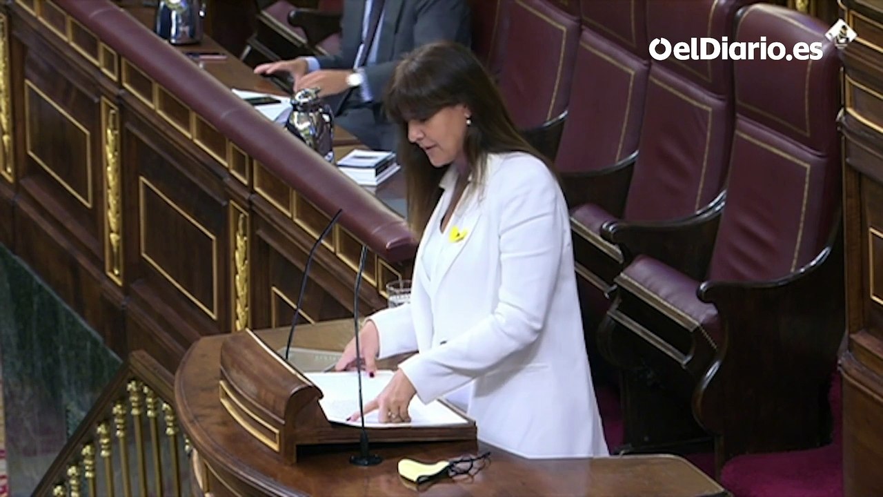 Borràs (JxCat), a Sánchez: "Europa le exige reformas económicas, nosotros le exigimos reformas democráticas"