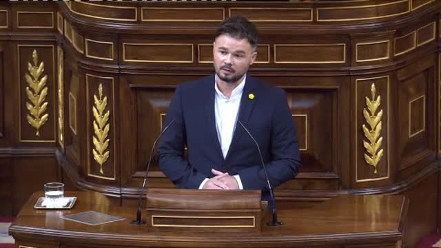 Rufián: La derecha extrema ofrece una moción de censura que va contra Casado
