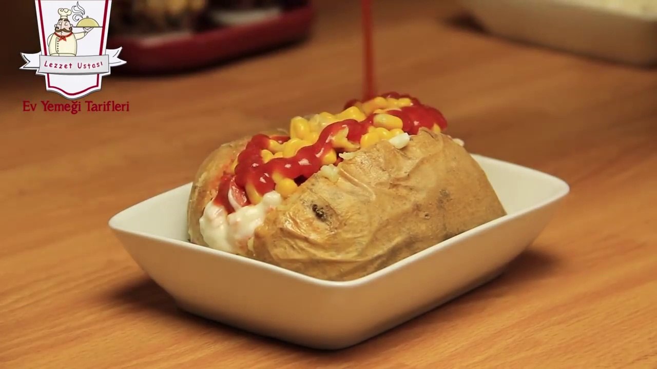 Ev Yapımı Patates Kumpir Tarifi - Fırında Malzemeli Kumpir