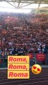 Roma-Lazio, lo spettacolo dei tifosi giallorossi
