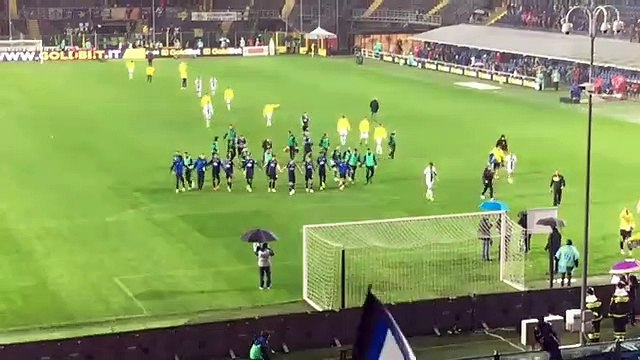 Atalanta-Parma, la festa al termine della partita