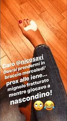 Piccolo infortunio per la Marcuzzi: ecco cosa Ã¨ successo ad Alessia