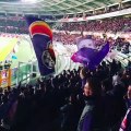 Torino-Fiorentina, lo spettacolo dei tifosi ospiti