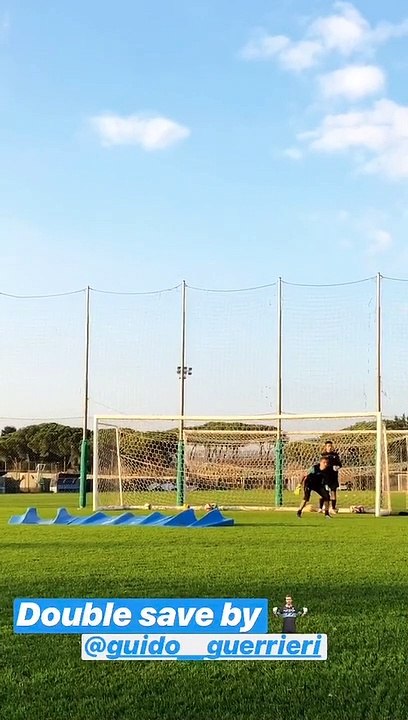 Lazio, parata pazzesca in allenamento del portiere Guerrieri