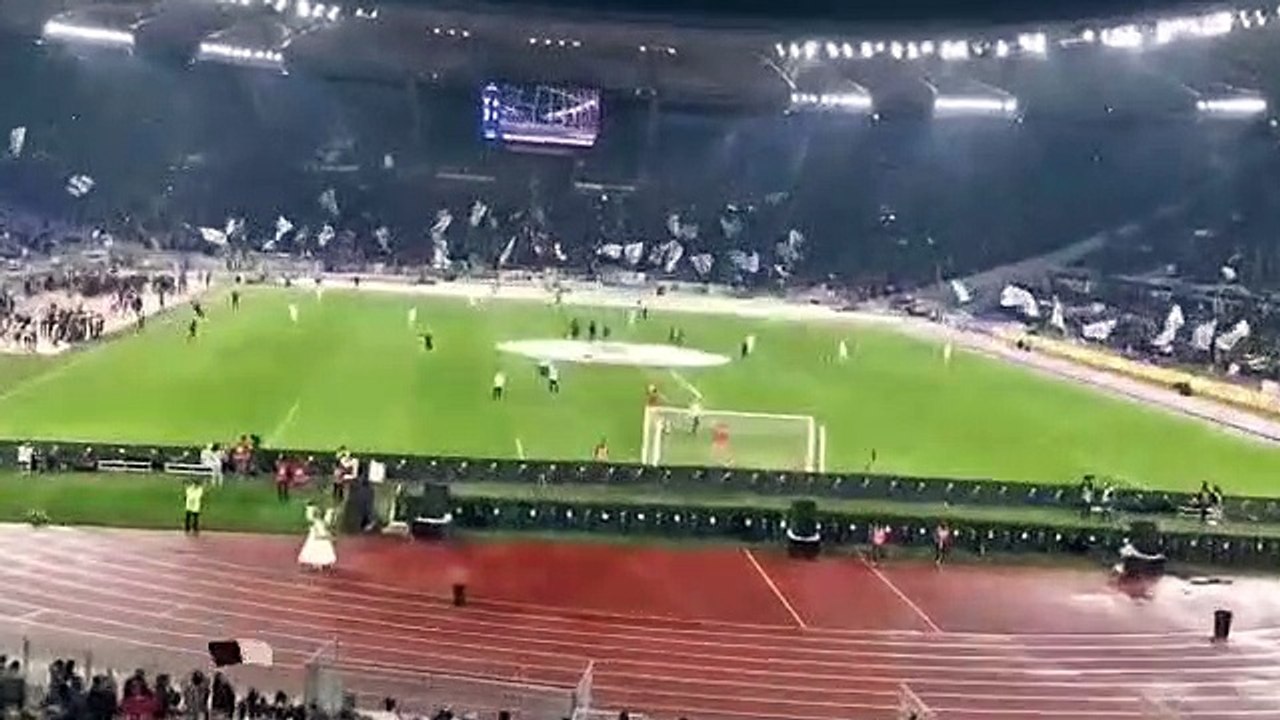 Lazio-Juventus, lo spettacolo dal settore bianconero