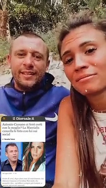 Antonio Cassano e Carolina allontanano le voci di una crisi