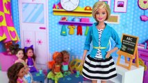 Barbie Girl School Teacher & Barbie Doll Pilot Pink Airplane!