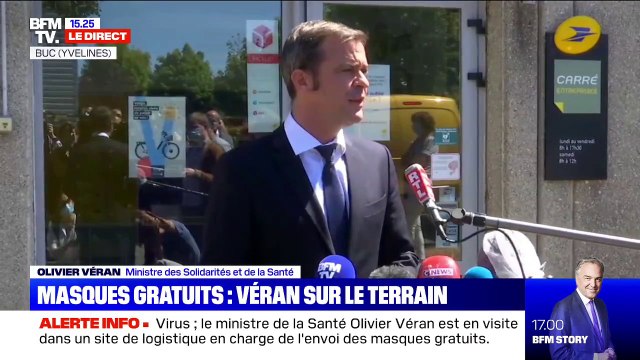 Olivier Véran recommande le port du masque à l'extérieur