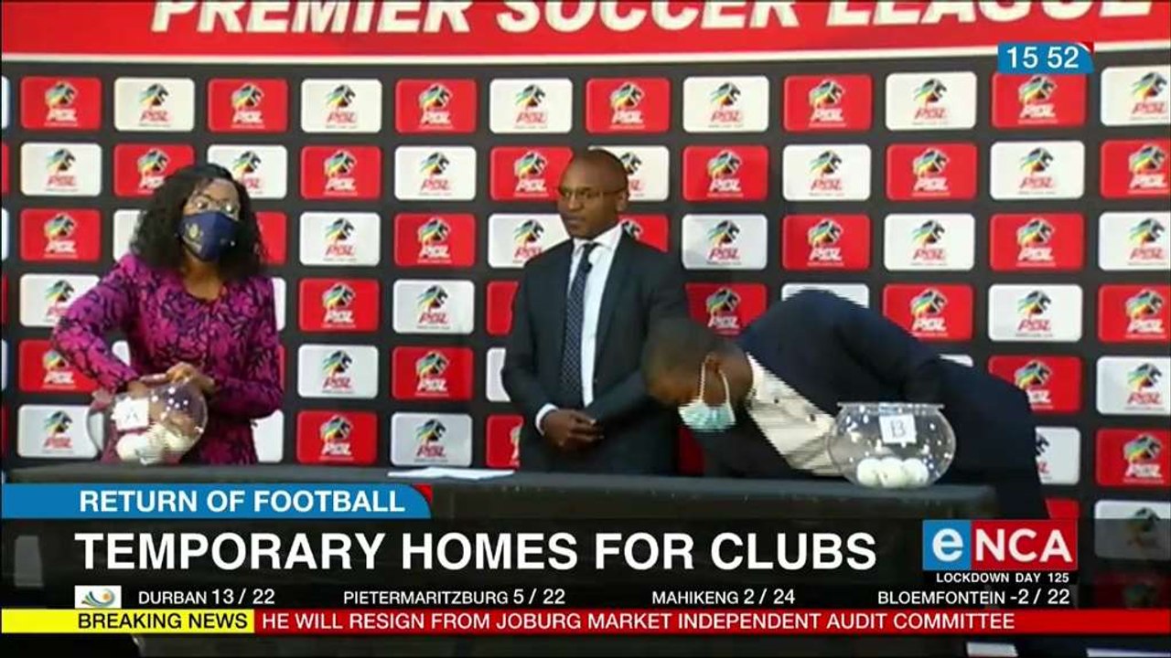 Temporary homes for football clubs decided by a draw