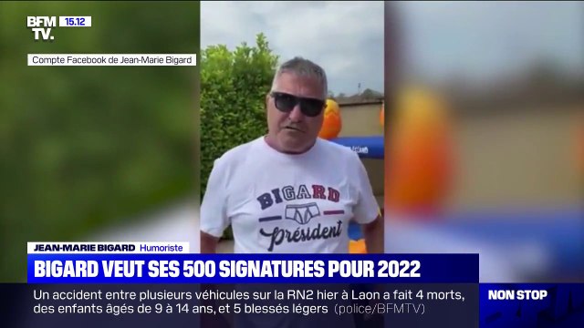 Jean-Marie Bigard veut obtenir les 500 signatures requises pour se présenter en 2022