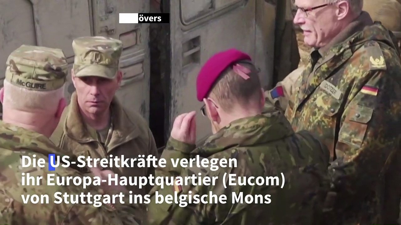 US-Streitkräfte verlegen Hauptquartier in Stuttgart nach Belgien