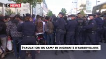 Évacuation du camp de migrants d'Aubervilliers