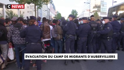 Évacuation du camp de migrants d'Aubervilliers