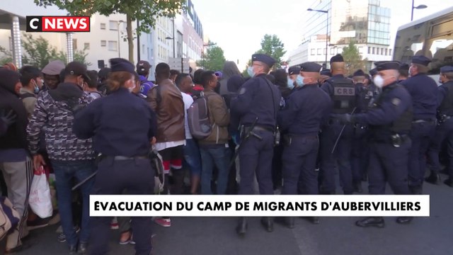 Évacuation du camp de migrants d'Aubervilliers