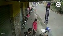 Imagens mostram roubo a moto em Cariacica