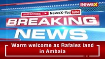 IAF Chief receives Rafales and the pilots | Warm welcome as Rafales land in Ambala | NewsX