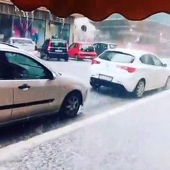 Maltempo, violentissima grandinata a Crotone