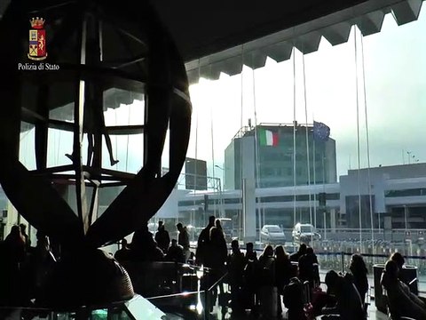 'Ndrangheta: le immagini del latitante reggino arrestato all'Aeroporto di Fiumicino
