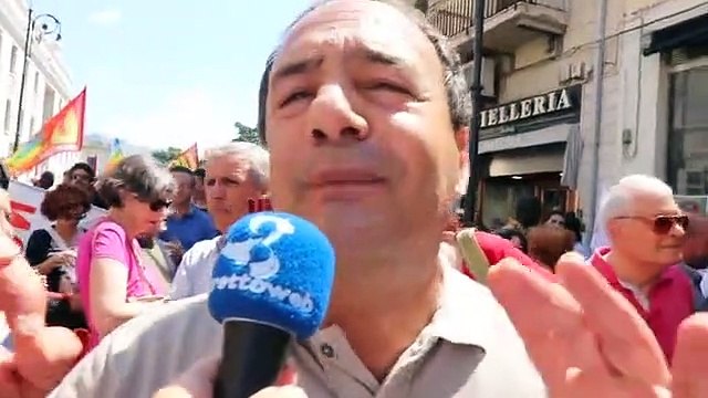 Reggio Calabria: corteo in cittÃ per chiedere giustizia sull'uccisione di Soumaila Sacko, INTERVISTA a Mimmo Lucano
