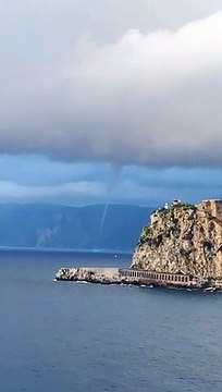 Maltempo, il tornado di Favazzina visto da Scilla