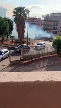 Reggio Calabria: le immagini dell'incendio in via Sbarre Superiori