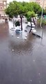 Reggio Calabria, bomba d'acqua devasta la cittÃ : auto sommerse dall'acqua nel piazzale Sud dello Stadio Granillo