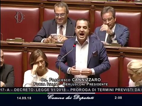 Parlamento, l'intervento del deputato reggino Cannizzaro a notte fonda sul bando Periferie: questo Governo Ã¨ una vergogna