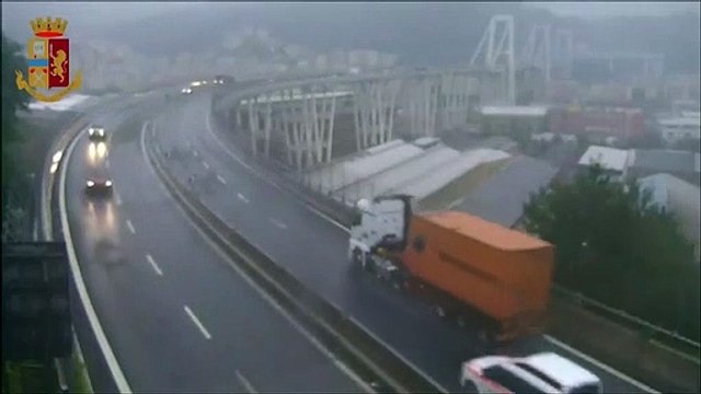 Genova: il Ponte Morandi pochi istanti prima del crollo
