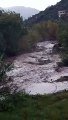 Maltempo a Reggio Calabria, la furia del torrente Valanidi in piena