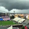 Tornado Crotone, la immagini dall'Ospedale con lo stadio Scida in primo piano