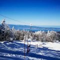 Gambarie, lo straordinario spettacolo dello Stretto di Messina con le isole Eolie dalle piste da sci dell'Aspromonte