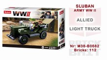 [Sluban] Allied Light Truck - Speedbuild (WWII Series M38-B0682)