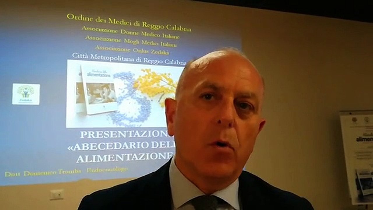 Reggio Calabria: presentato il libro â€œAbecedario dell'alimentazioneâ€, le parole del dott. Tromba