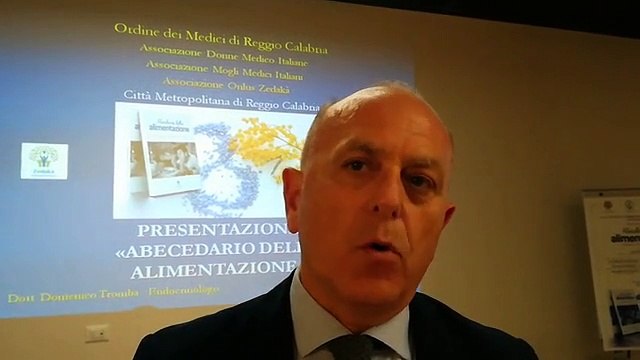 Reggio Calabria: presentato il libro â€œAbecedario dell'alimentazioneâ€, le parole del dott. Tromba