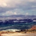 Maltempo, lo Stretto di Messina in tempesta: le immagini dal litorale di Reggio Calabria