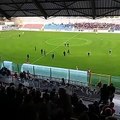 Reggina: il riscaldamento degli amaranto prima della partita contro la Vibonese