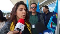 Reggio Calabria: sciopero dei lavoratori dell'Aeroporto dello Stretto, intervista a Elvira Loiacono