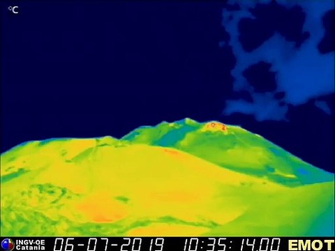Etna, attivitÄ… stromboliana al Nuovo Cratere Sud Est: prodotti ricadono lungo i fianchi del cratere