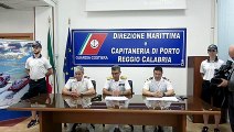 Reggio Calabria, la conferenza della Guardia costiera riguardo l'operazione 