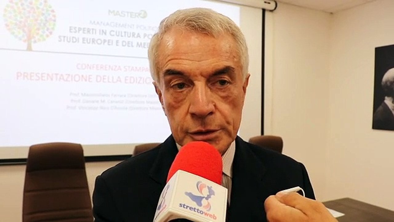 Reggio Calabria, alla Mediterranea presentato il master in "management politico", intervista al prof. Nico D'Ascola