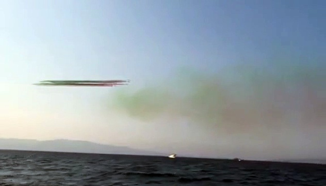 Lo spettacolo delle Frecce Tricolori a Reggio Calabria