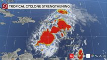 Developing tropical system pushing through Caribbean