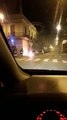 Reggio Calabria, auto brucia in centro cittÃ  nella notte: le immagini