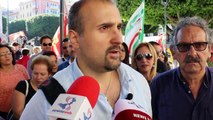 Reggio Calabria, protesta a Piazza Italia dei lavoratori dello Studio Radiologico di Siderno, le parole di Giovanni Di Landro